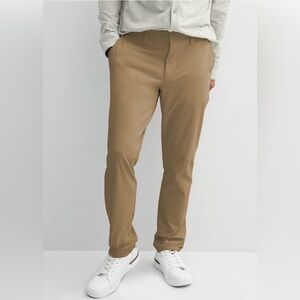 NWOT FLX Premium Slim Fit Tan Work Wear Stretch Chino Pants 38x30